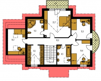 Plan de sol du premier étage - PREMIER 191